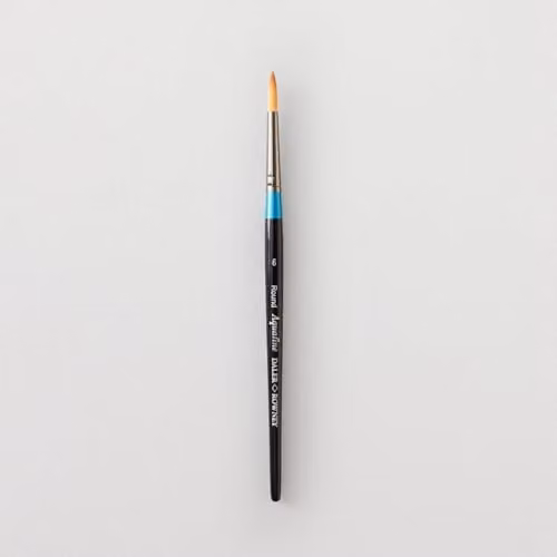 Daler-Rowney Aquafine Round Watercolour Brush with Soft Synthetic Hair and Short Handle, Size 6 – 1