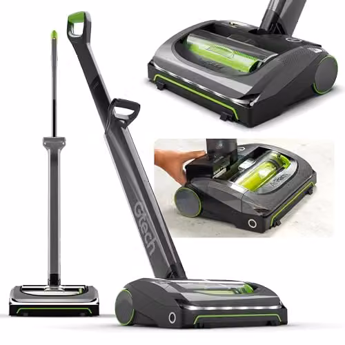 Gtech AirRAM MK2 Lightweight Cordless Bagless Vacuum Cleaner in Grey with LED Headlight and Pet Hair Function