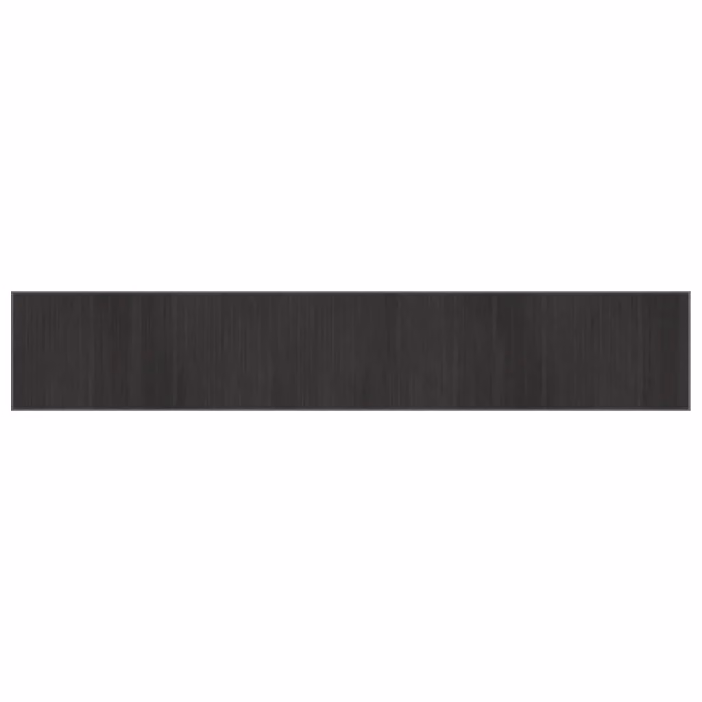 Berkfield Home Rectangular Bamboo Rug in Grey, W/D/H: 70 x 400 cm – 1