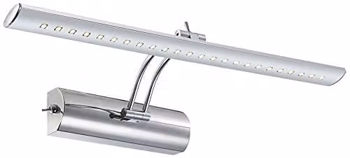 Globo Lighting Picture I LED Wall Light, Chrome and Silver, 4000K Cool White
