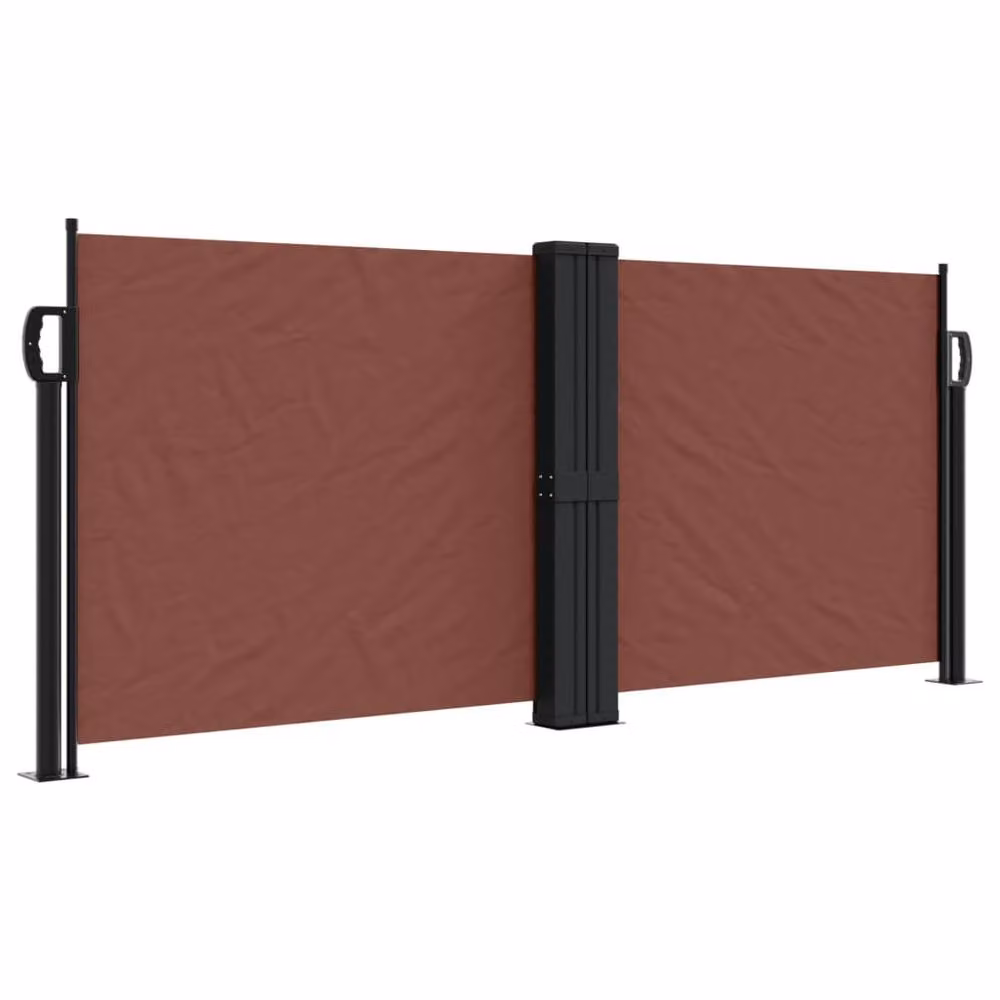 Berkfield Home Retractable Side Awning in Brown, W/H: 100 x 1000 cm – 2