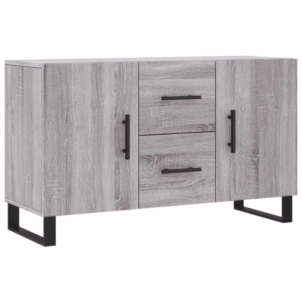 Berkfield Home Grey Sonoma Sideboard in Engineered Wood W/D/H: 100 x 36 x 60 cm – 2