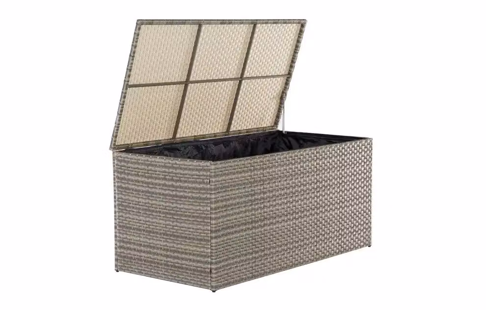 Mint Outdoor Palma Cushion Box Grey Waterproof Garden Storage Box – 2