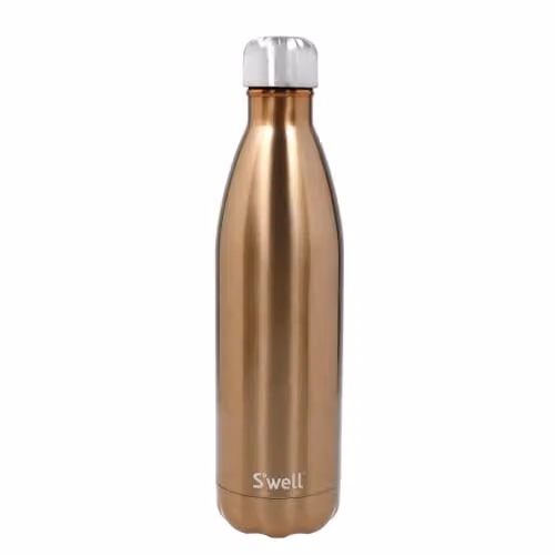 S'well Stainless Steel Reusable Water Bottle, 750ml, Gold