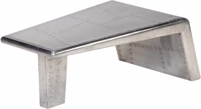 Berkfield Home Aviator Coffee Table in Silver Metal with Vintage Aircraft Style – 1