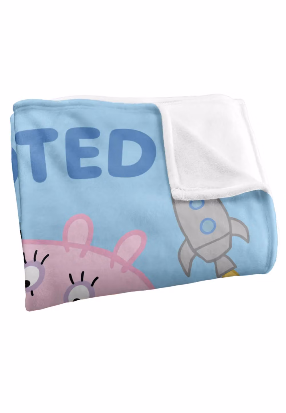 Hasbro Peppa Pig George Pig Promoted To Big Brother Silky Touch Fleece Blanket, White, W/D/H: 152.4 x 127 x 1 cm – 2
