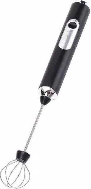 NESTLUNE Rechargeable Milk Frother Whisk in Black for Coffee, Latte and Hot Chocolate, H 100 cm x W 15 cm x D 15 cm