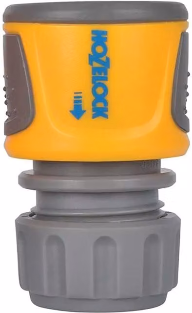 Hozelock Soft Touch Hose End Connector, Yellow, 15 mm