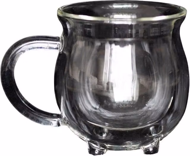 Something Different Clear Double Walled Glass Cauldron Mug – 1