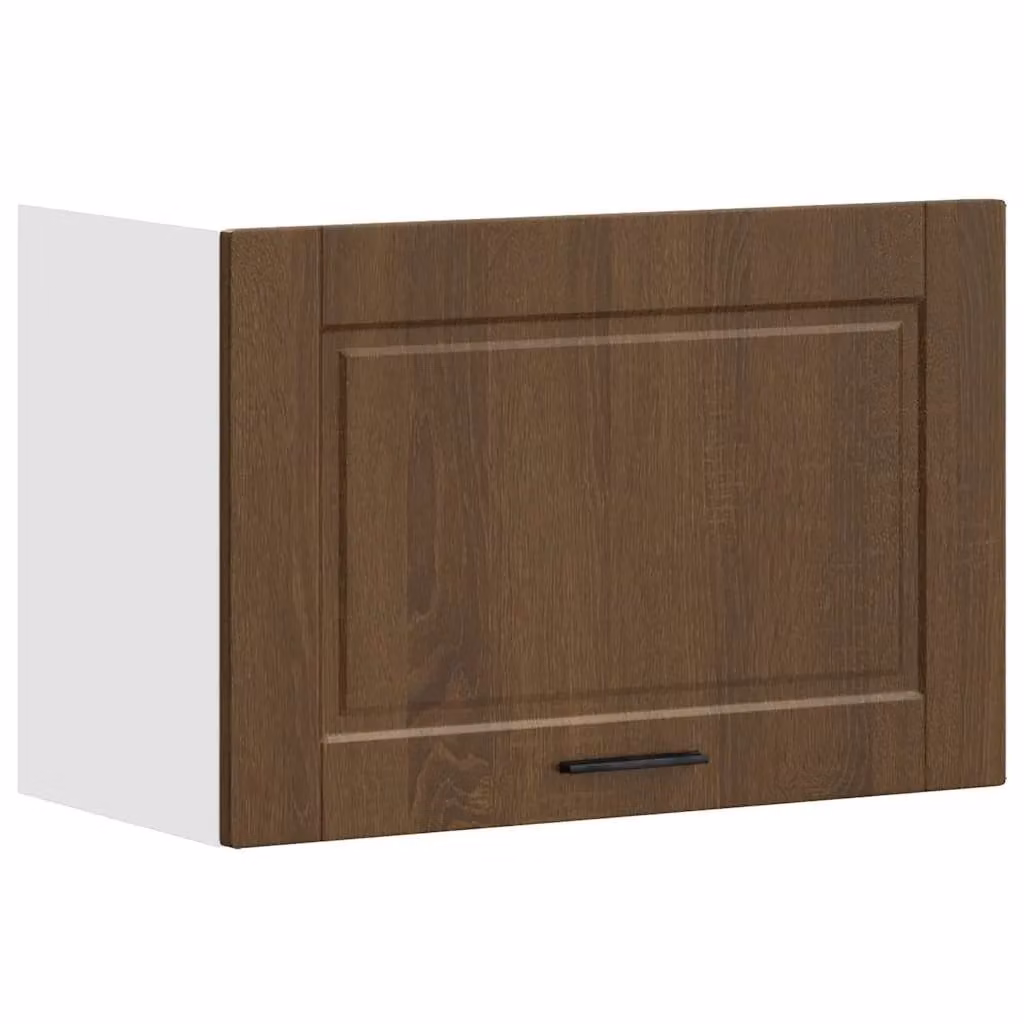 Berkfield Home Porto Brown Oak Kitchen Wall Cabinet with Hinged Doors and Internal Shelves – 2