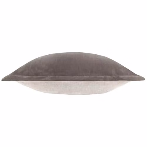 Yard Merton Rectangular Velvet Cushion in Beige or Grey, W/D/H: 55 x 55 x 55 cm – 2