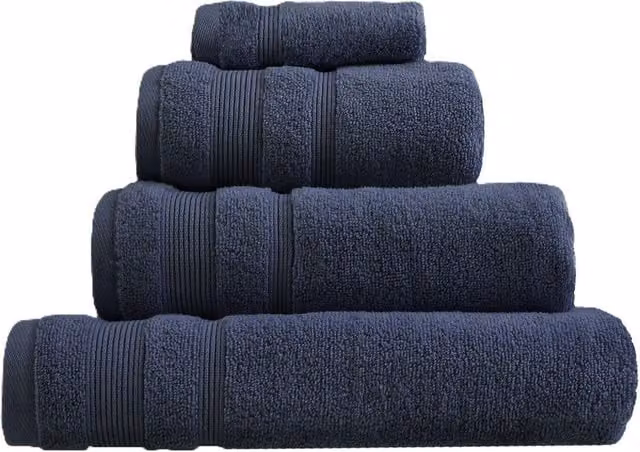 Allure Bath Fashions Luxury Zero Twist Egyptian Cotton Bath Sheet in Blue, W: 150 cm