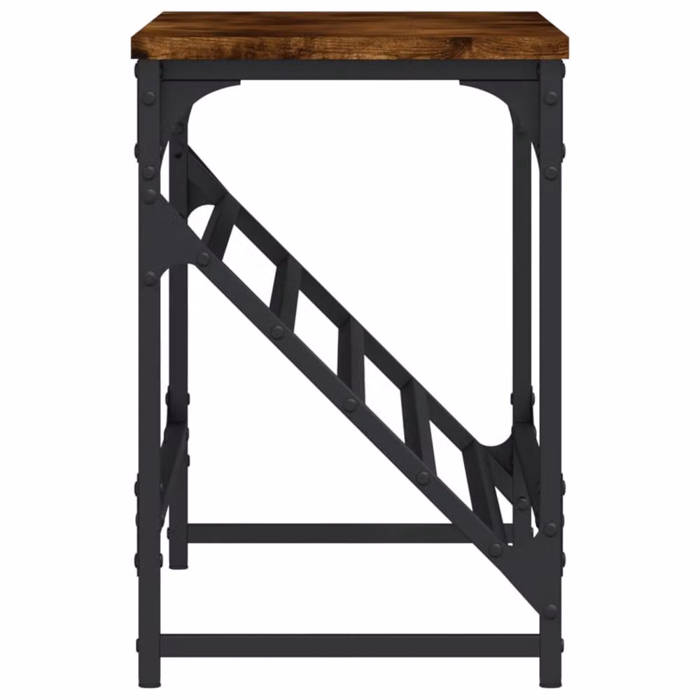 Berkfield Home Smoked Oak Shoe Rack in Brown, W/D/H: 90 x 30 x 45 cm – 5