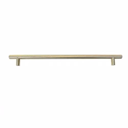 Nes Home Brushed Brass Vanity Bar Handle in Gold with Fixing