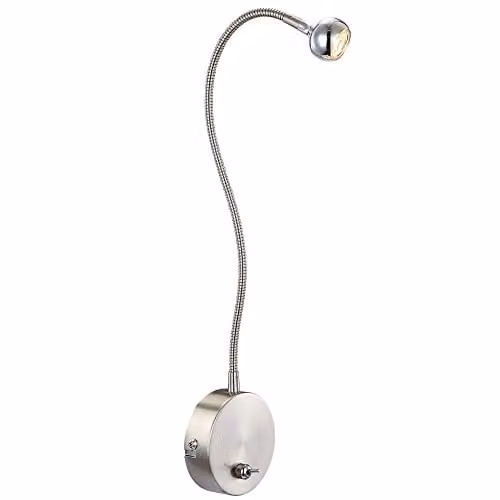 Globo Lighting Serpent Modern Chrome and Silver Downlight with Transparent Shade