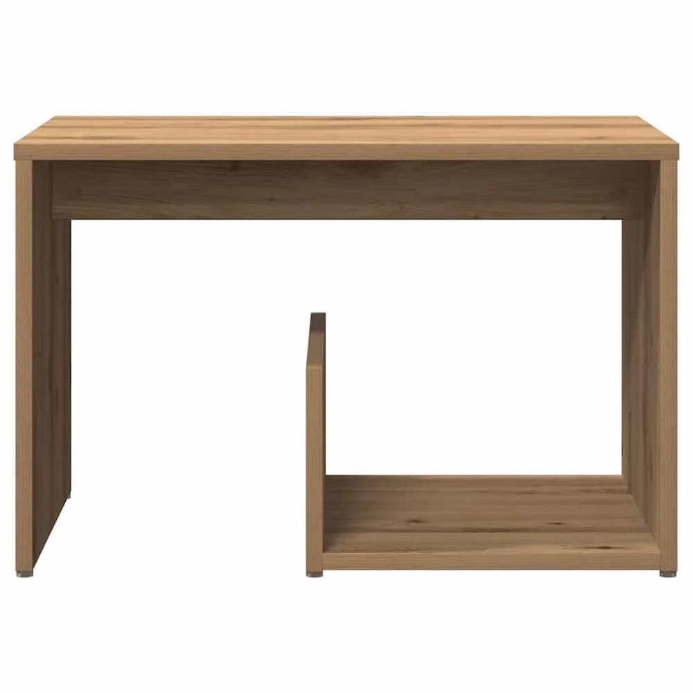 Berkfield Home Artisan Oak Side Table in Brown, W: 59 cm, D: 36 cm, H: 38 cm – 4