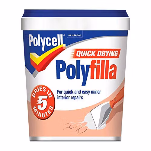 Polycell Multi-Purpose Quick Drying Polyfilla, White, 1 kg – 2
