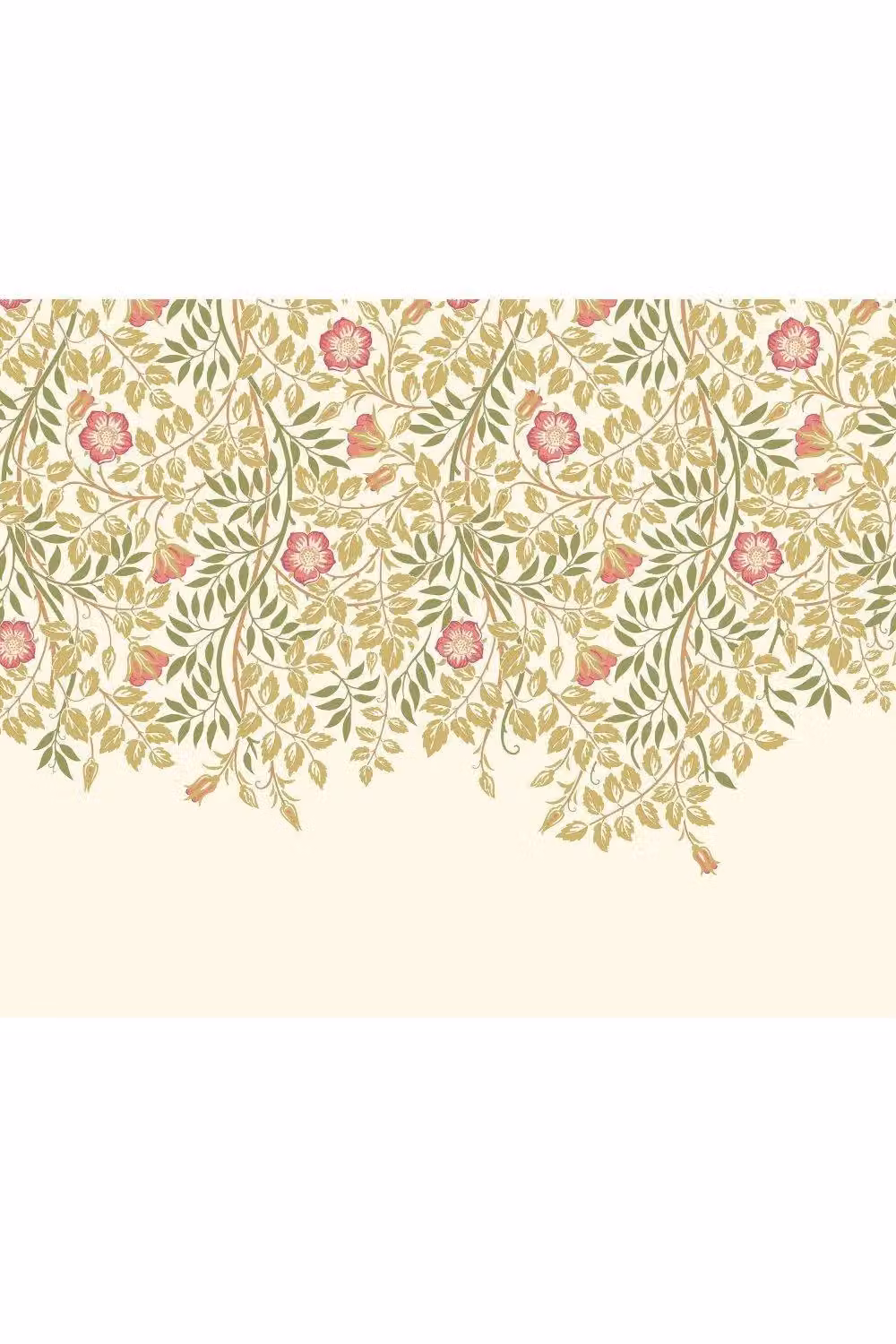 Origin Murals Cascading Rosehip Floral Wall Mural, Multicolour, W: 350 cm, H: 280 cm – 2