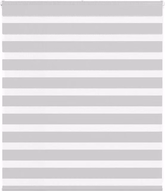 Berkfield Home Grey Polyester Zebra Blind W/H: 120 x 100 cm