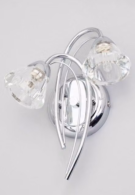 BHS Lighting Marianne Wall Light in Chrome Silver