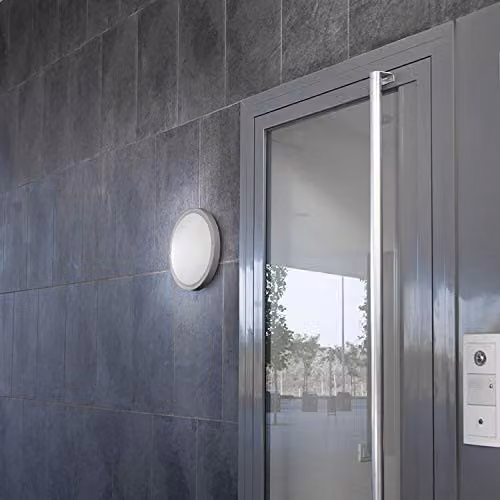 Netlighting Basic Outdoor Flush Ceiling Light in Grey with E27 Socket and IP65 Rating – 2