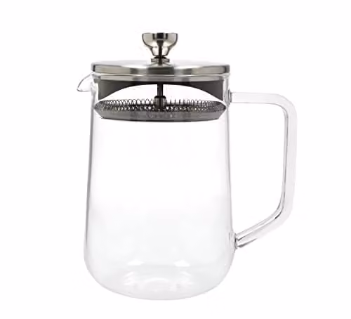 La Cafetiere Loose Leaf Glass Teapot with Stainless Steel Infuser, 1L, Transparent – 1
