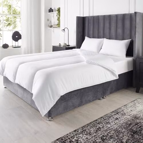 OHS King Size 15 Tog White Soft Like Down Winter Duvet – 1