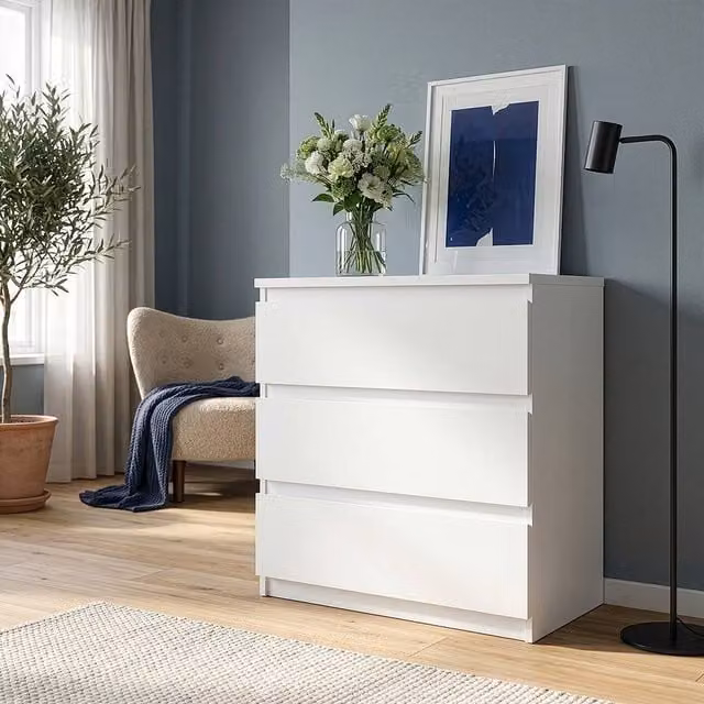 Furniture To Go Edmore 3 Drawer Chest in White