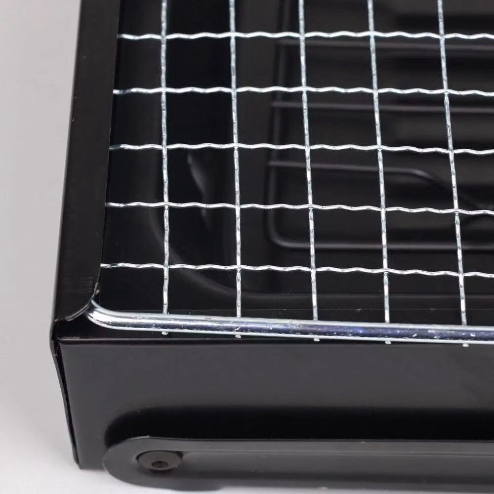 Kelvenix Large Portable Folding BBQ Grill in Black with Stainless Steel Tabletop – 3