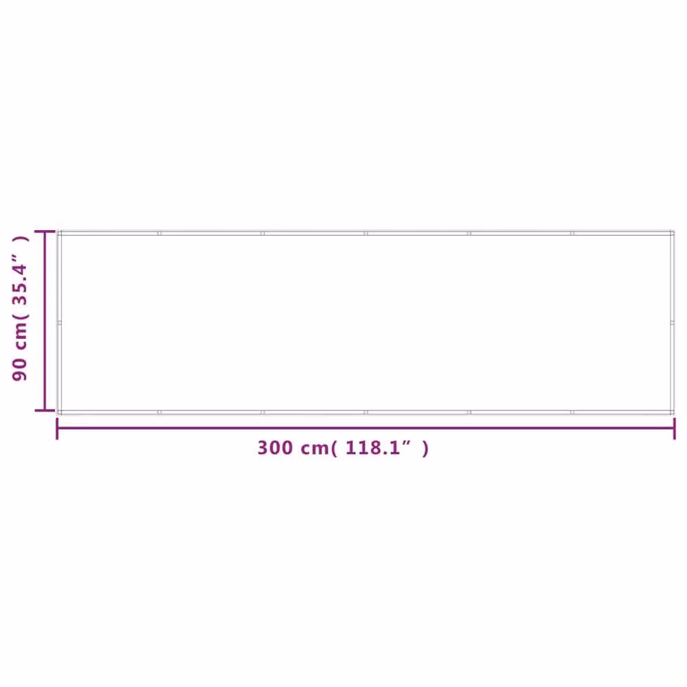 Berkfield Home Balcony Screen in Light Sand, W/H: 90 x 300 cm, 100% Polyester Oxford – 3