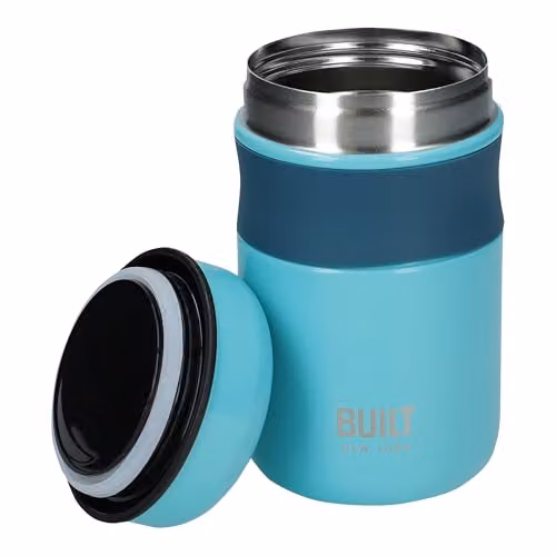 Built Retro Vacuum Insulated Food Flask, Petrol Blue, 490 ml – 4