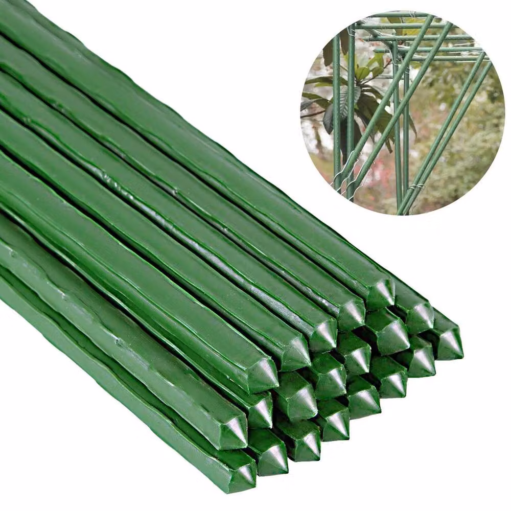 SPETLEK 20 Pack Green Garden Plant Stakes, Height: 75 cm – 3