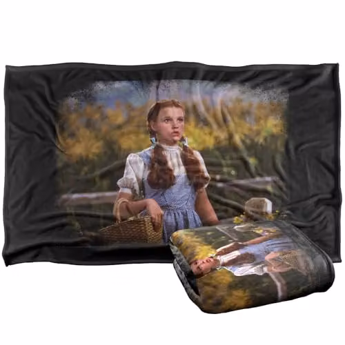 LOGOVISION The Wizard Of Oz Not In Kansas Anymore Corn Field Super Soft Fleece Throw Blanket, Multicolour, W: 91 cm, D: 147 cm