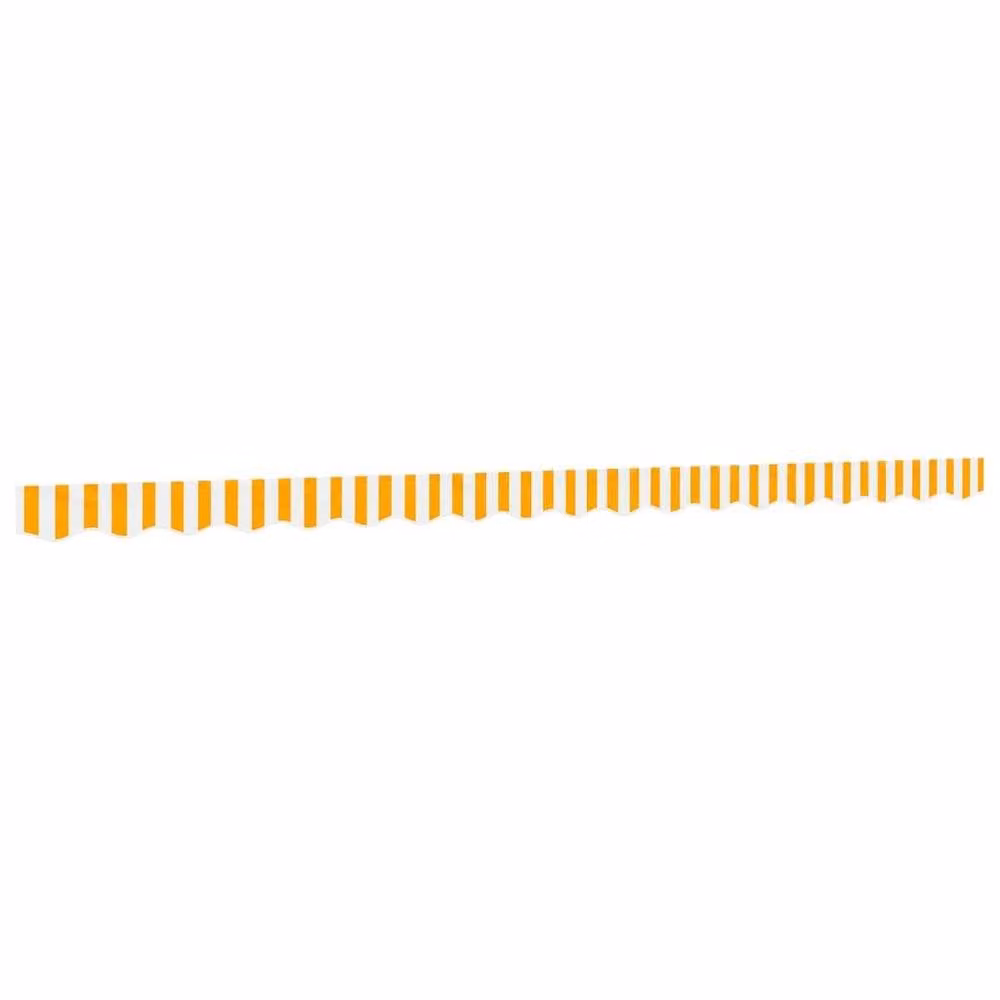 Berkfield Home Replacement Awning Valance Fabric, Yellow and White Stripe, 4.5 m