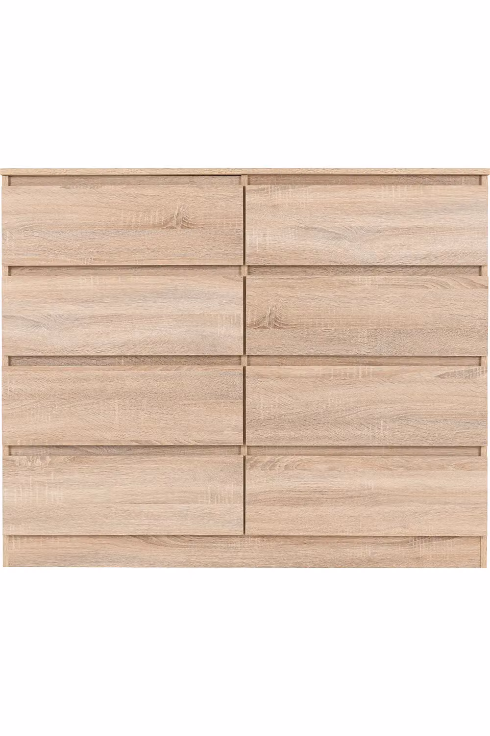 Seconique Malvern 8 Drawer Chest in Brown Oak – 2