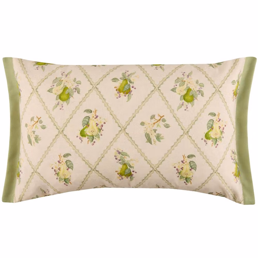 Voyage Maison Pear Trellis Printed Outdoor Cushion, Green and Multicolour, W/D/H: 60 x 40 x 40 cm – 2