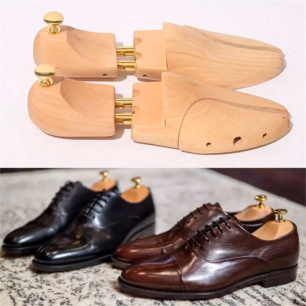 Kelvenix Men's Wood Shoe Stretcher Trees in Brown – 4