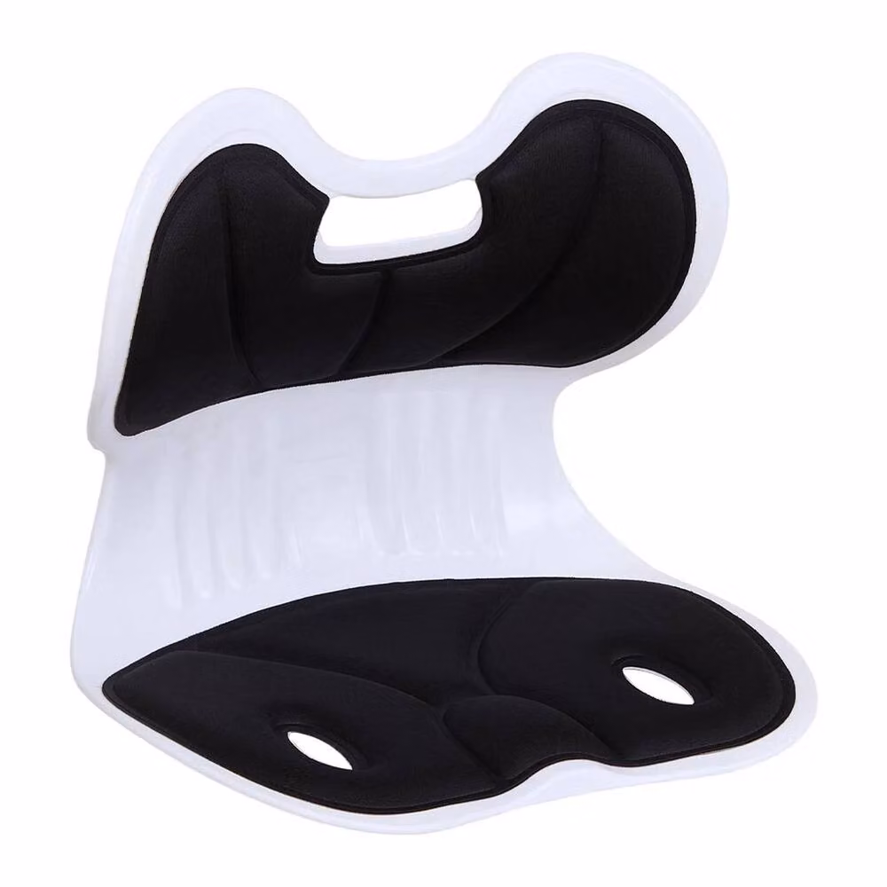 FLAVORA Black Ergonomic Contoured Lumbar Support Seat Cushion, W: 100 cm, L: 190 cm – 2