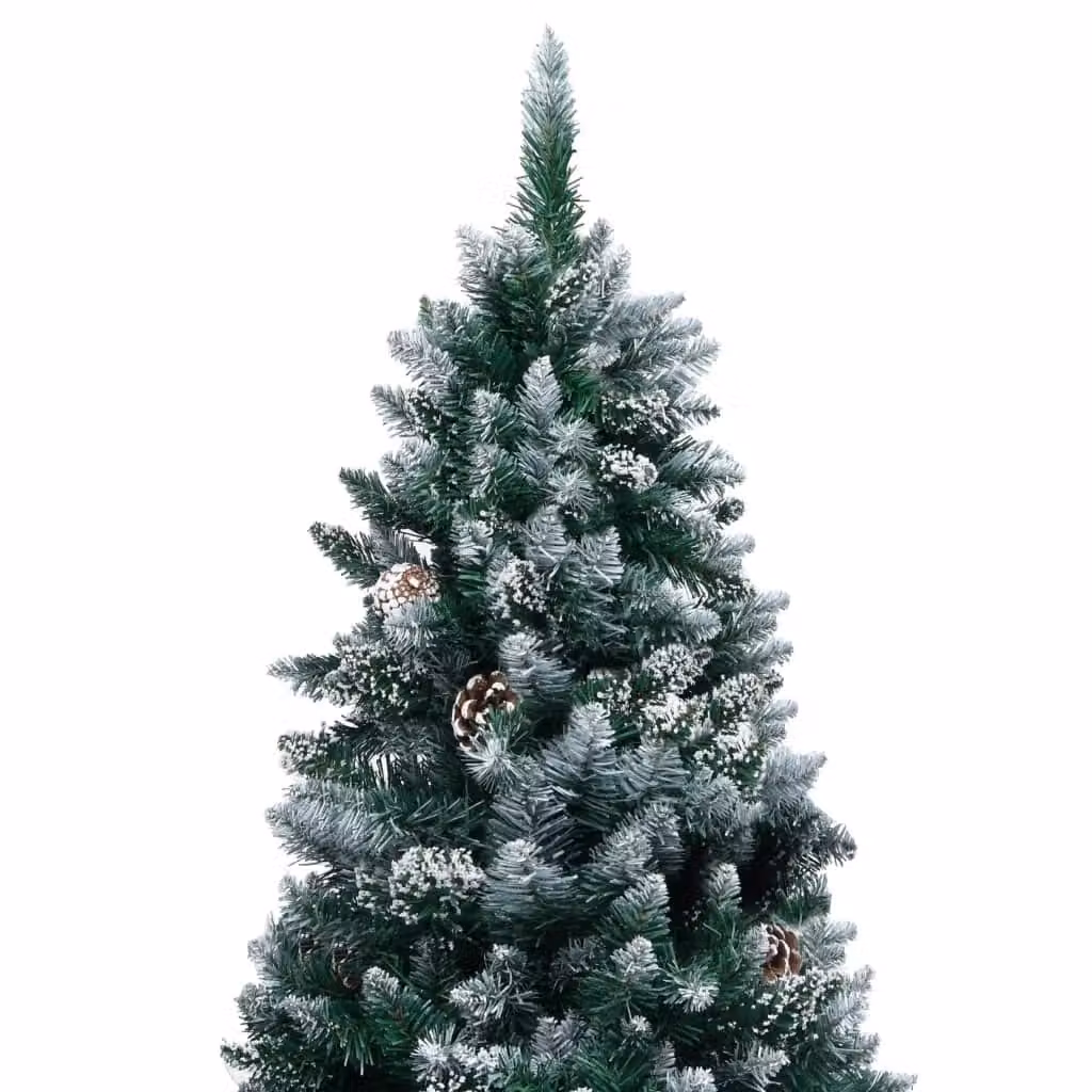 Berkfield Home Artificial Christmas Tree with Pine Cones and White Snow, Green, Height: 150 cm – 2