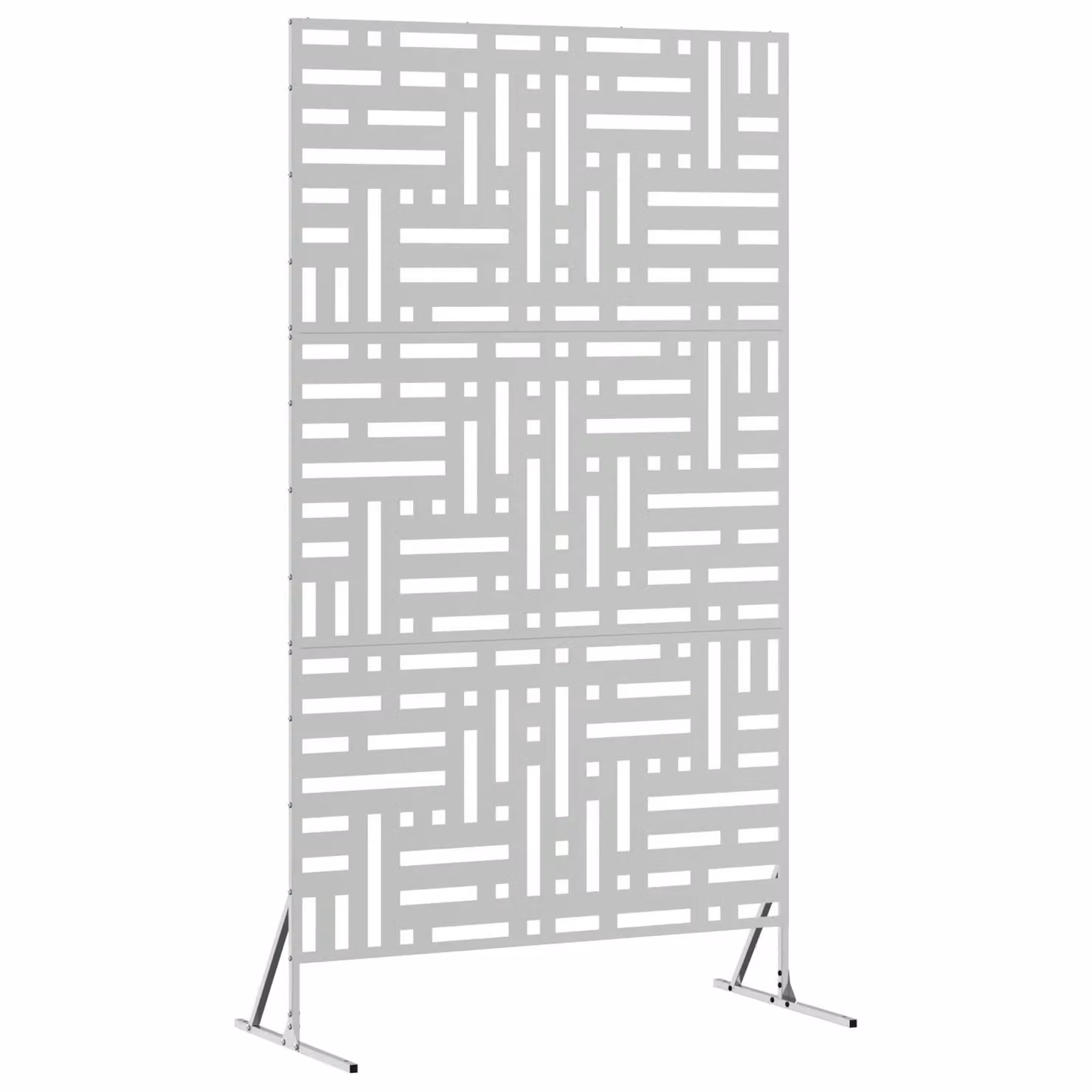 Berkfield Home Silver Galvanised Steel Privacy Screen, Height: 180 cm – 2