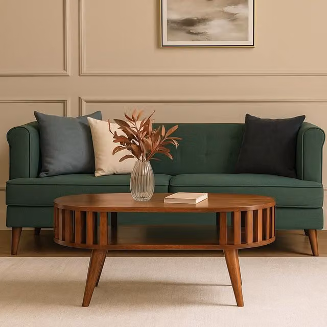 Artisan Furniture Ariella Honey Caramel Coffee Table in Brown Mango Wood