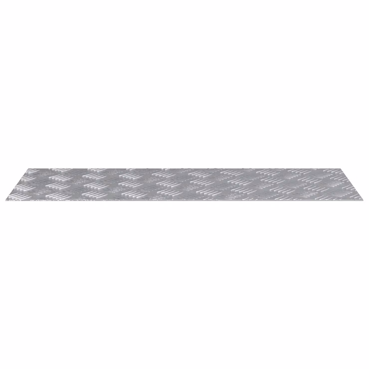 Berkfield Home Aluminium Anti-Slip Checker Plates in Silver, 2 Pack, W: 80 cm, D: 30 cm – 2