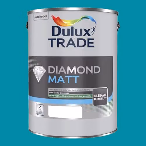 Dulux Trade Diamond Matt Paint in Petrol Teal Touch, 5 l