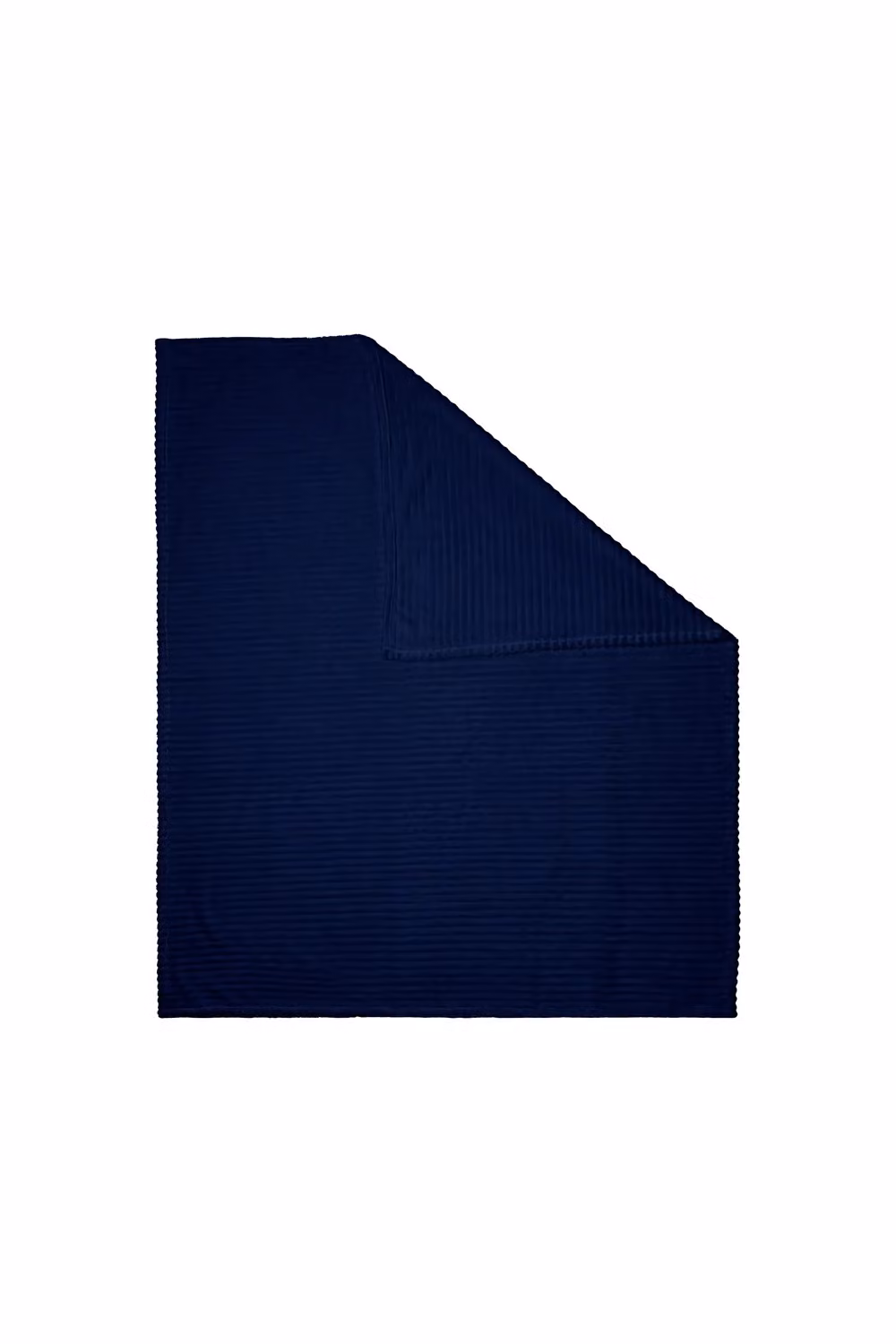 BHS Blue Striped Ribbon Velvet Throw, W: 127 cm, D: 152 cm – 2