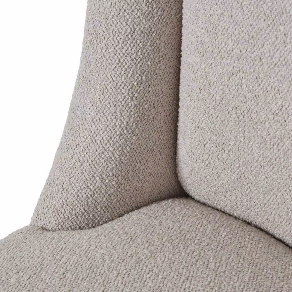 Lemon Pavilion Furniture and Decor Compton Aspen Dining Chair in Grey Wood and Fabric, W: 52 cm, D: 59 cm, H: 87 cm – 2