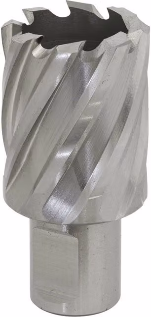 Loops M2 Steel Annular Metal Core Drill Rotabor Cutter, Silver, W: 30 mm, D: 25 mm