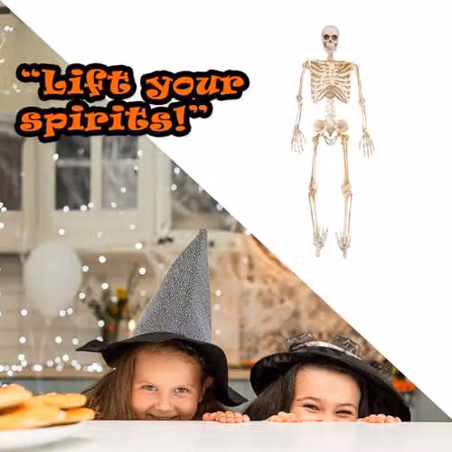 VFM e-Store Halloween Skeleton Decoration with LED Eyes in White – 7
