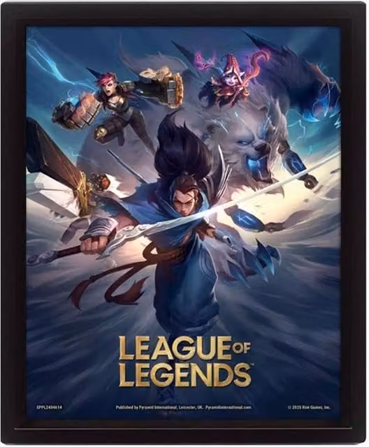 League Of Legends Multicolour 3D Lenticular Paper Poster