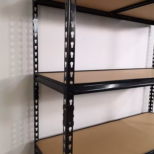 Samuel ALEXANDER Heavy Duty 5 Tier Metal Shelving Storage Racking Unit, Black, W: 122 cm, H: 183 cm, D: 46 cm – 2