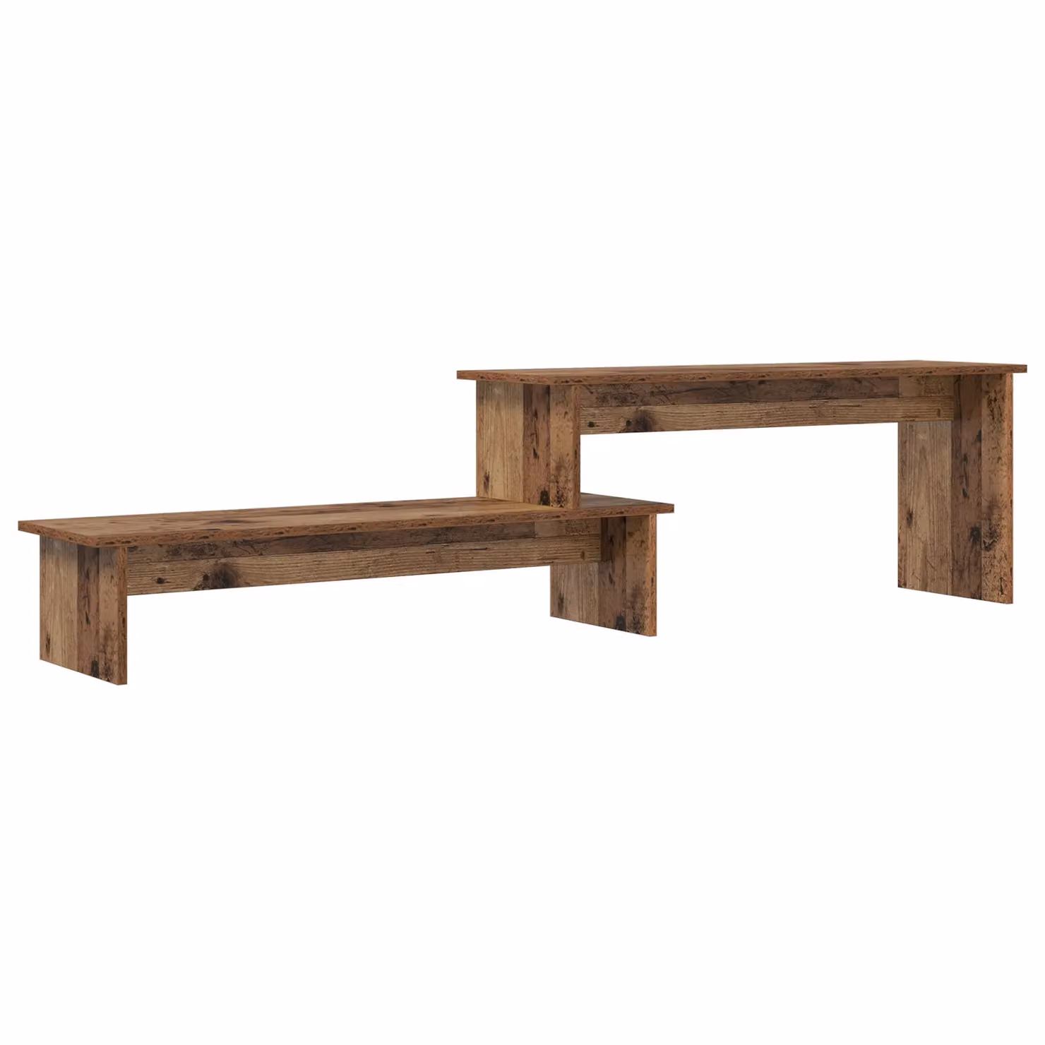 Berkfield Home TV Cabinet with Shelf in Brown Old Wood, W: 180 cm, D: 43 cm, H: 43 cm – 2